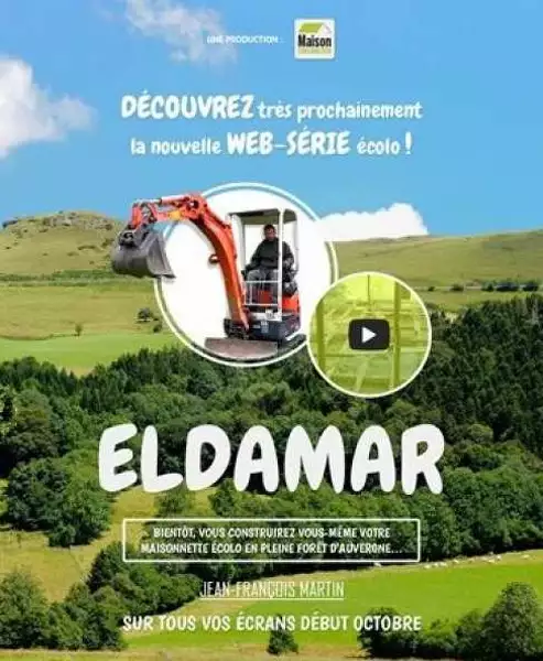 Annonce de la Web série Eldamar à venir, produite par maison-construction.