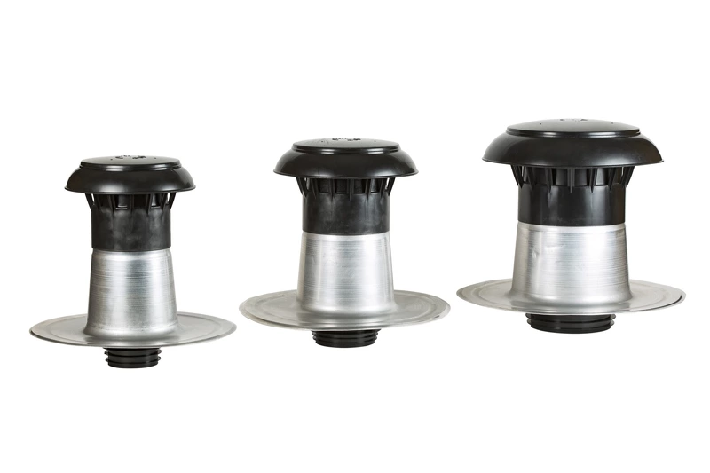 gamme de sortie de ventilation isolée pour conduits de 90 à 160 mm