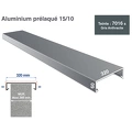 Couvertine Alu 15/10 RAL 7016 profil de 3 ml - 6 cm de retombée