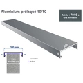Couvertine Alu 10/10 RAL 7016 profil de 3 ml - 5 cm de retombée