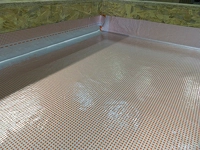 Pare-vapeur aluminium coll&eacute; sur support OSB