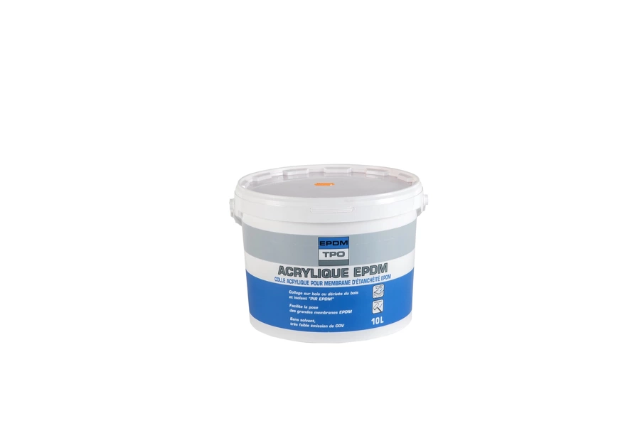 Colle Acrylique EPDM pour isolant PIR pot de 10 Litres