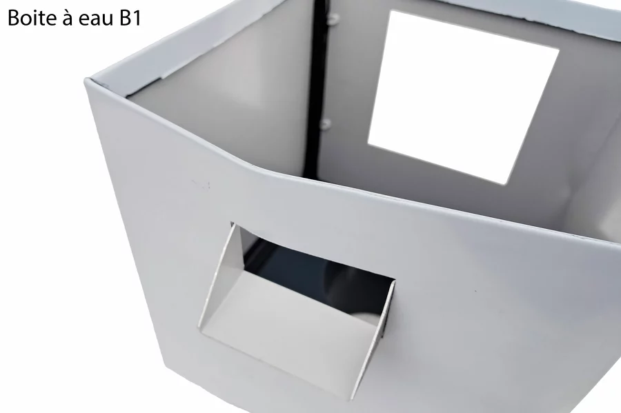 Boite à eau destockage B1 RAL7016 - deformée