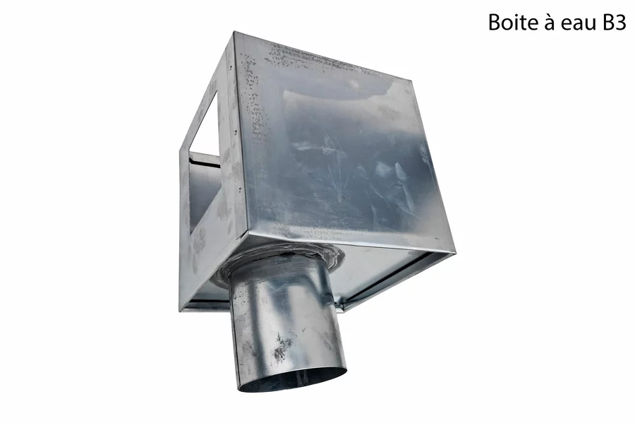 Boite à eau destockage B3 - surface abimée, moignon légèrement désaxé