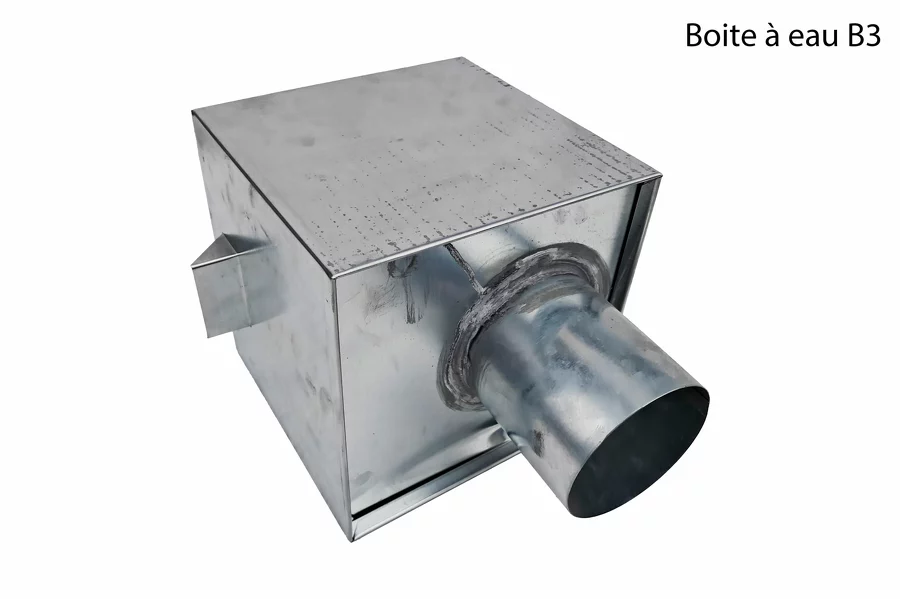 Boite à eau destockage B3 - surface abimée, moignon légèrement désaxé