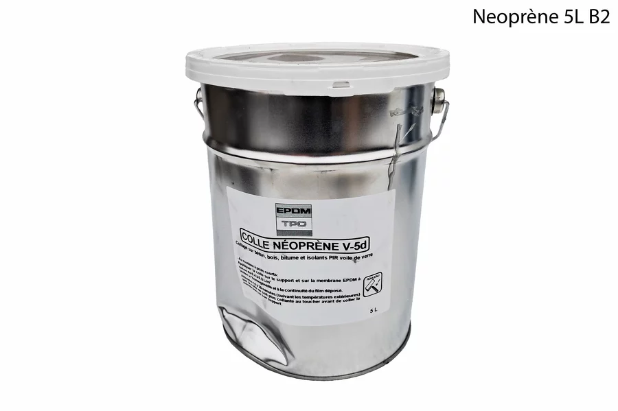 Colle néoprène EPDM TPO 5 L destockage B2 bidon déformé