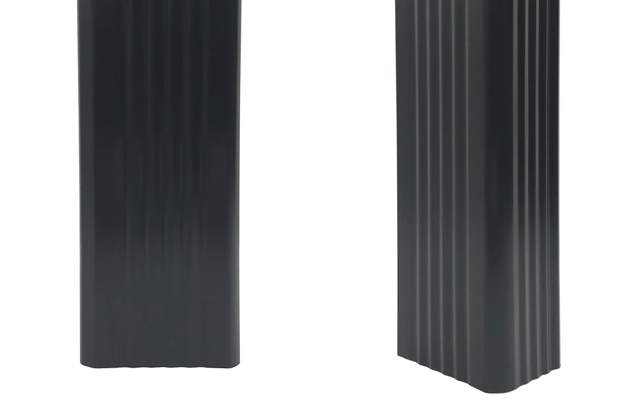 tuyau de descente d'eau Aluminium rectangle 60 x 80 mm et 70 x 110 mm