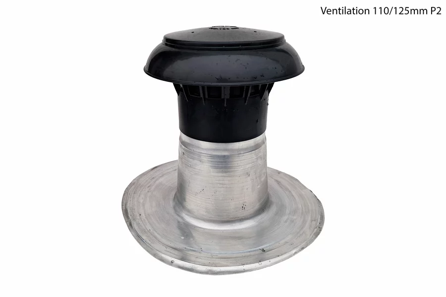 Sortie de ventilation alu isolée destockage P2 platine tordue