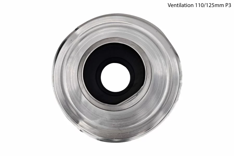 Sortie de ventilation alu isolée destockage P3 platine et conduit tordus