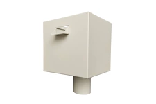 Boite à eau RAL 1013 blanc perle aussi appelé ton pierre